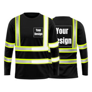 Sun Reflective Shirts Fluorescent Black Long