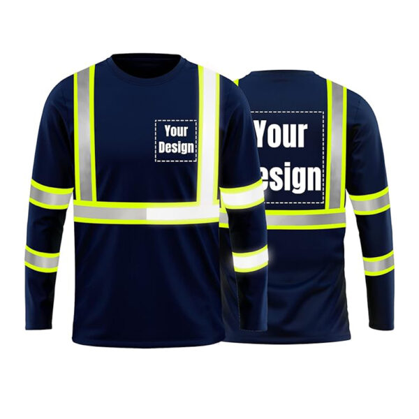 Sun Reflective Shirts Fluorescent Black Long - Image 4