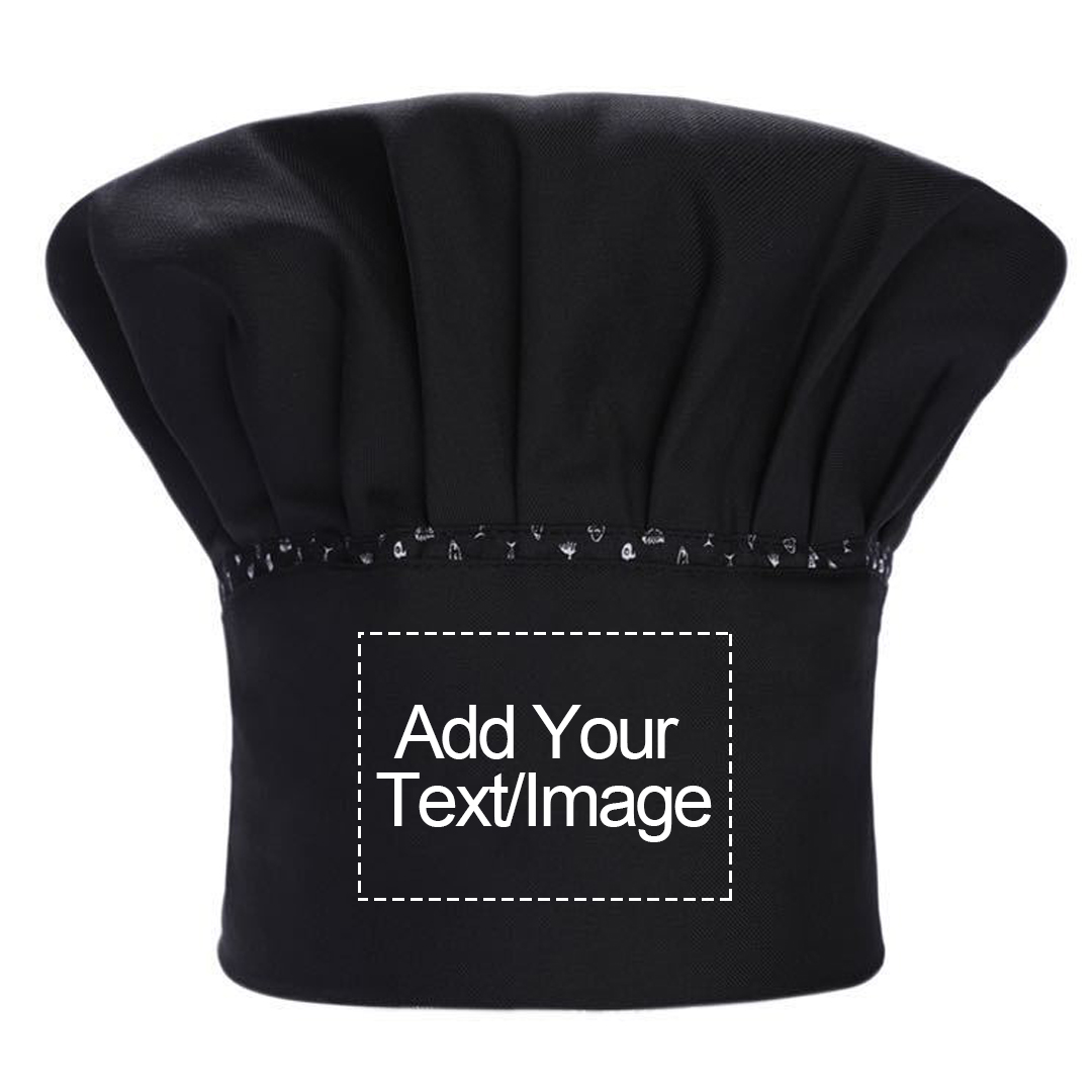 Personalized Custom Chef Hat Adjustable Elastic Baker