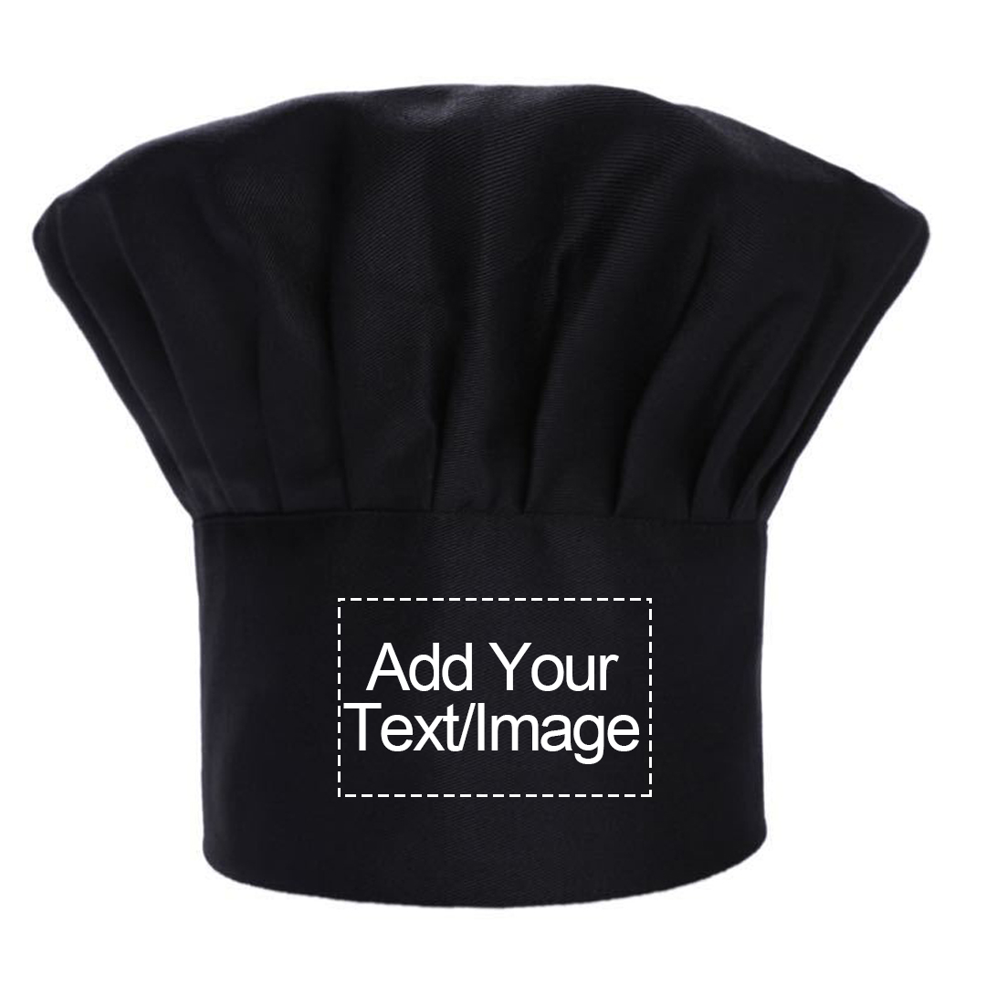 Personalized Custom Chef Hat Adjustable Elastic Baker