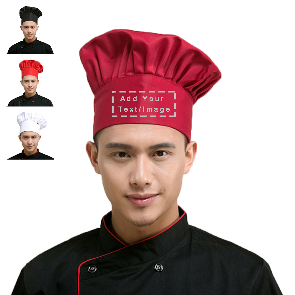 Chef Tall White Hat Personalize Custom Bbq
