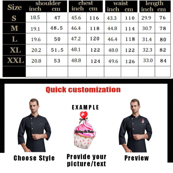 Personalized Customized Chef Jacket-5