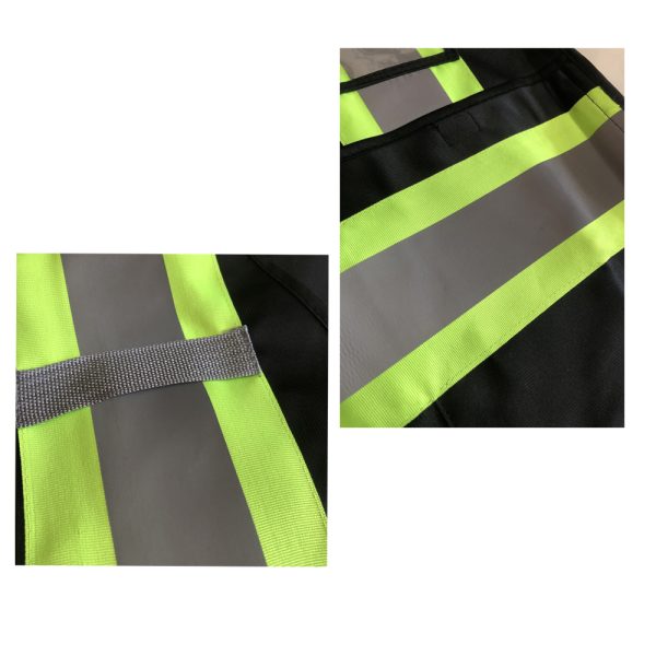 Reflective Safety Vest Velcro&Zipper Two Ways Customized Logo - Image 5