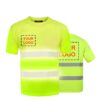 Short Sleeve Reflective Safety Shirt Construction Customized Logo