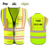 Custom Logo Safety Vest Surveyor Color Flashing