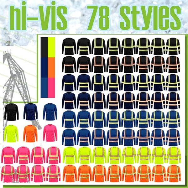 Sun Reflective Shirts Fluorescent Black Long - Image 2