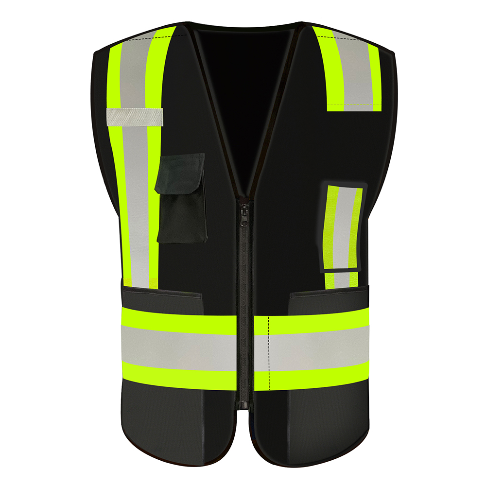 Security Pocket Vest Reflect Orange Reflector Jacket Safety