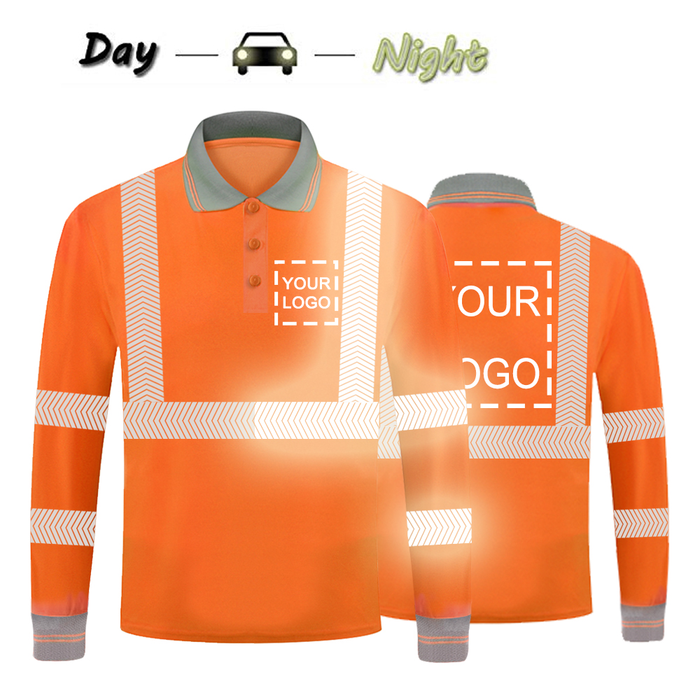 Man Reflect Running T Shirt High Visibility Custom