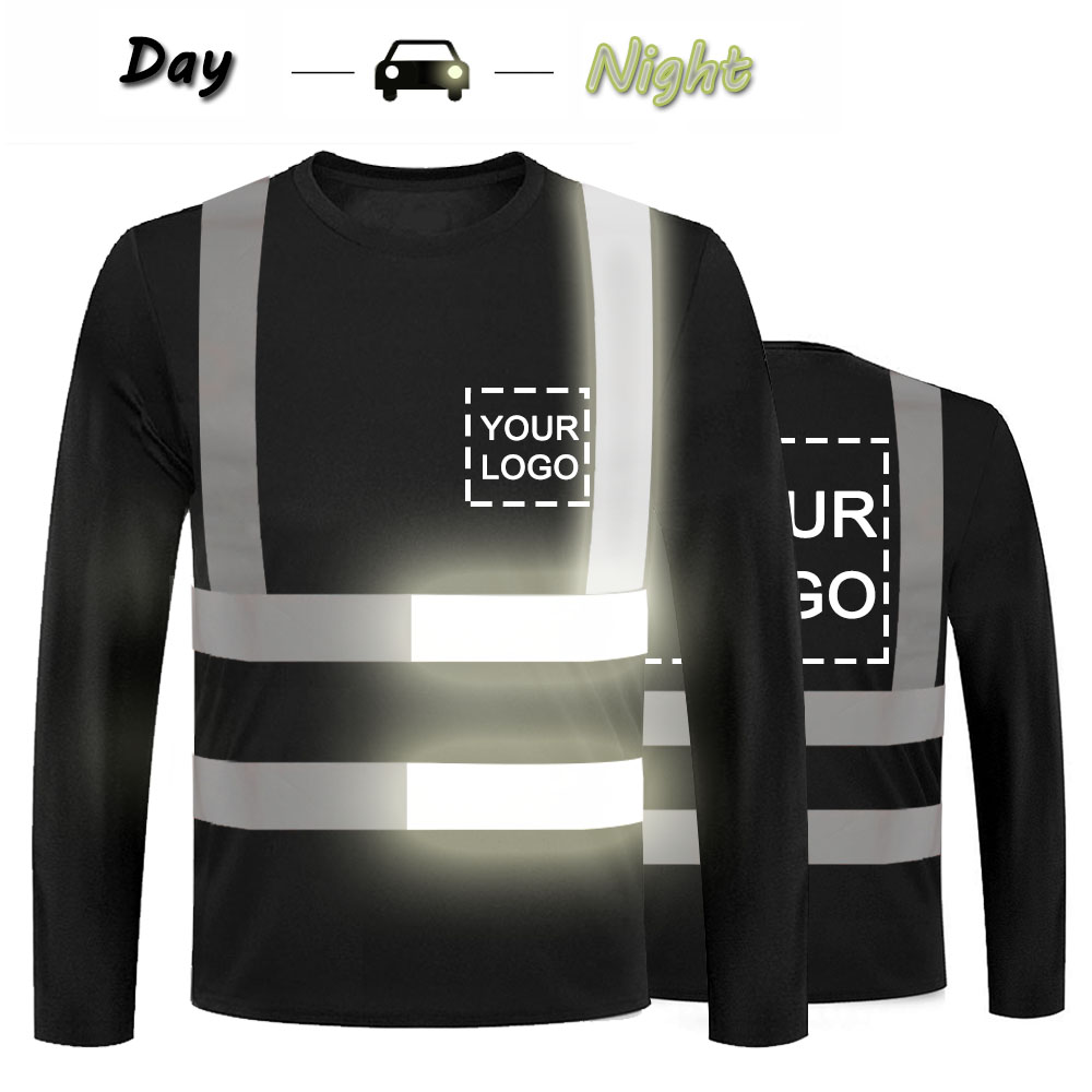 Mens Reflective T Shirt Hi Vis Shirt Security Workwear
