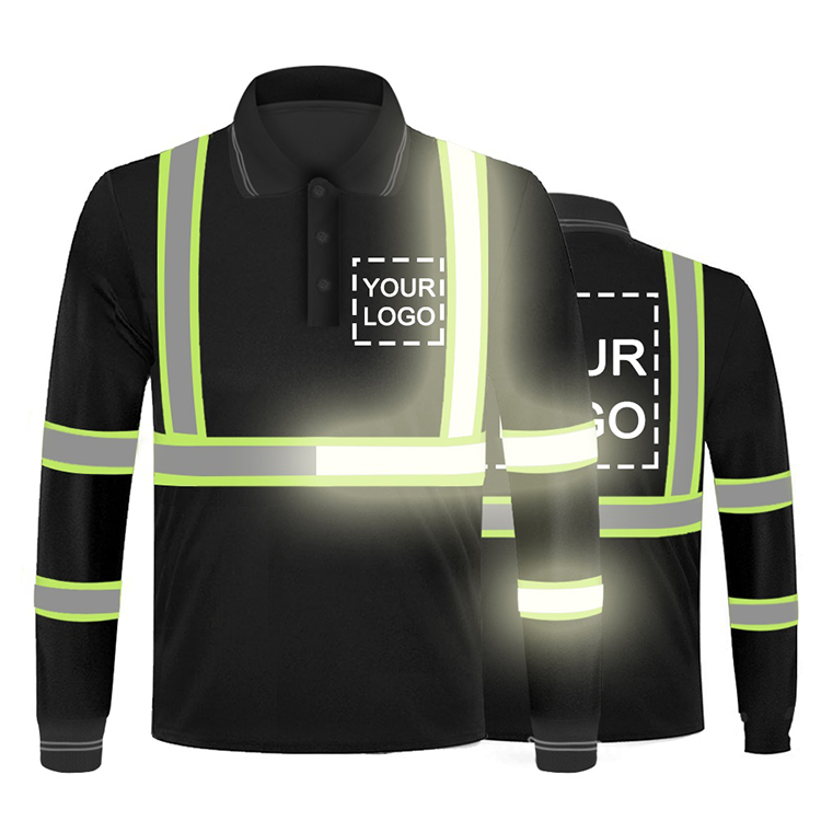 Hi Vis Safety Shirts Reflect Short Sleeve Shirt Long Safety Polo