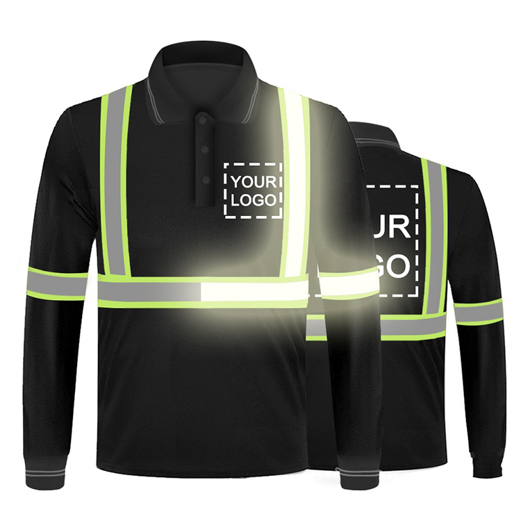 Hi Vis Safety Shirts Reflect Short Sleeve Shirt Long Safety Polo