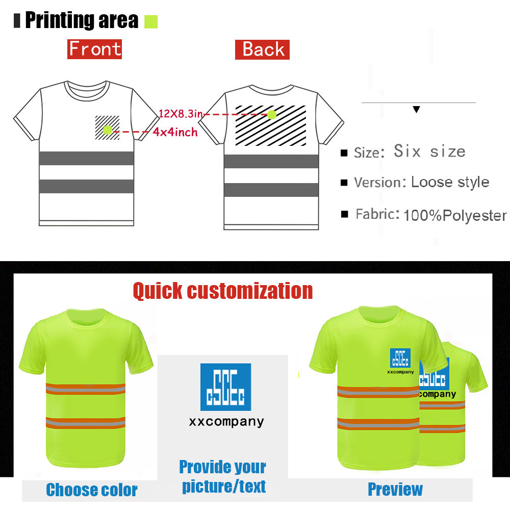 Hivis Reflective Safety T-Shirt