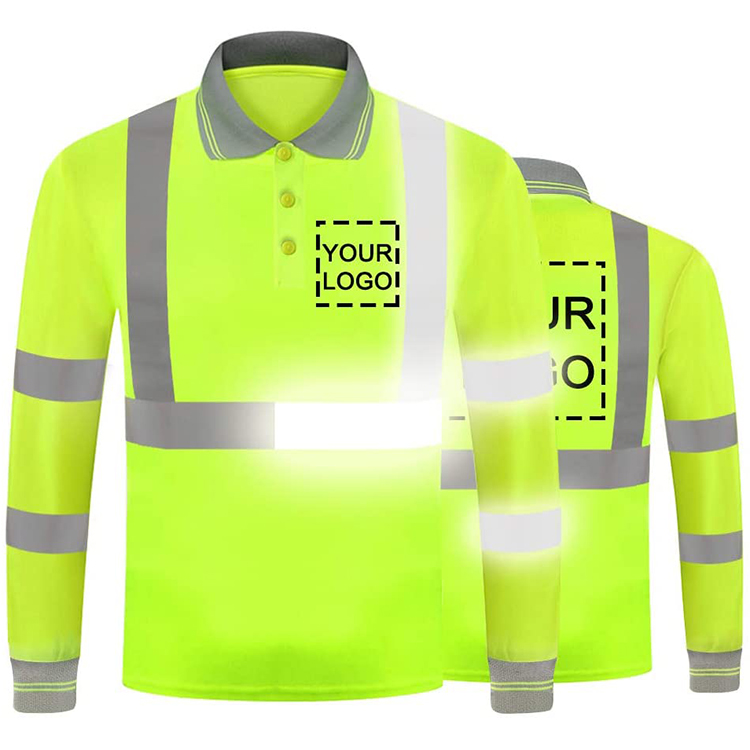 Safety T Shirt Work Reflect Green