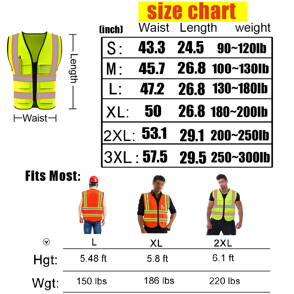 Airport Safety Vest Custom Logo Outdoor - yoweshop