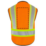 security pocket vest reflect orange-3