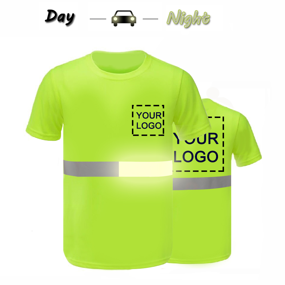 Reflective Shirts For Construction Workwear Short Sleeve O Neck