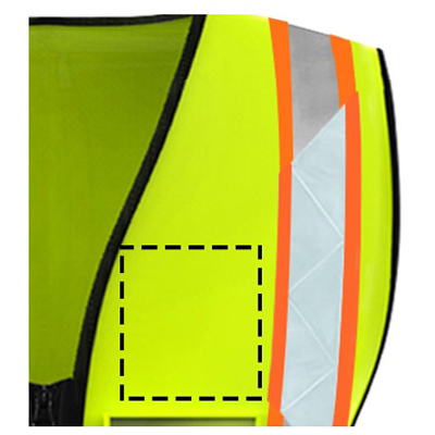 yellow reflective safety vest