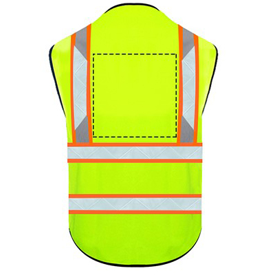 yellow reflective safety vest