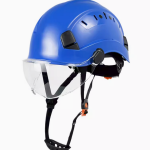 Helmet with glasses