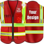 New Luminous reflective vest -Red
