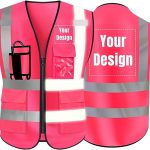 customize safety vest-pink-2