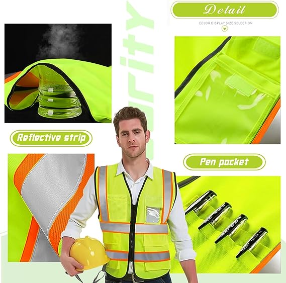 Reflective vest details