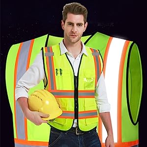 Reflective vest details