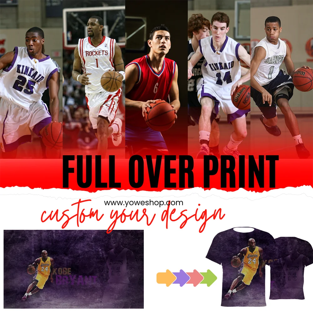 All over print shirt 3D customized short sleeve uniform