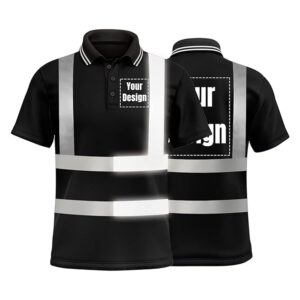Hi Visibility Reflective Short Sleeve Shirt  Custom with Logo