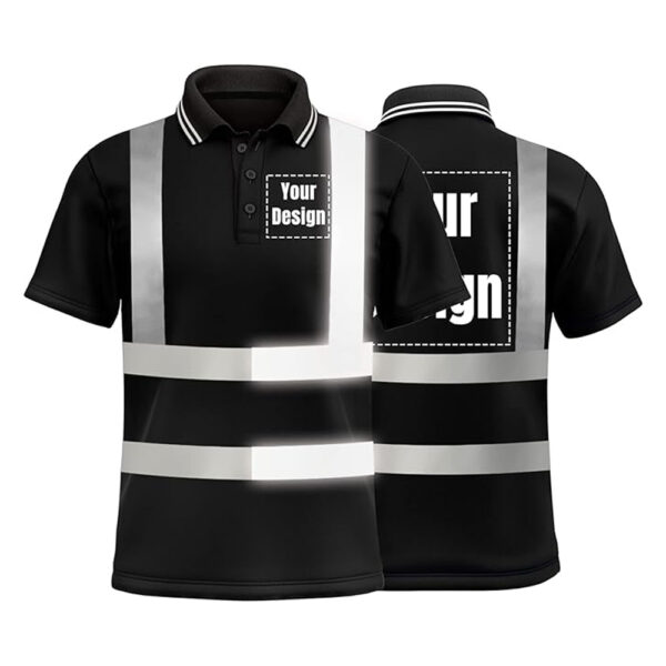 Hi Visibility Reflective Short Sleeve Shirt  Custom with Logo